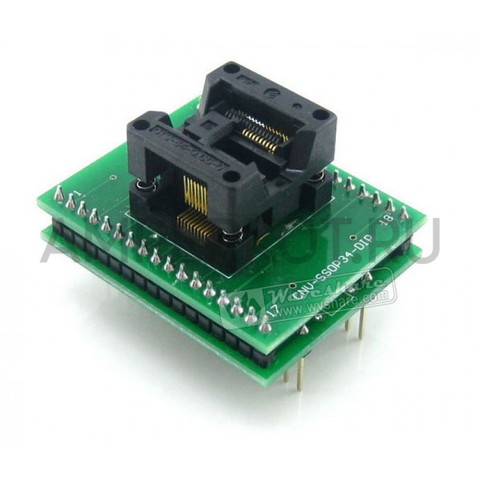 IC- адаптер Waveshare для микросхем в корпусе SSOP20 под DIP34 (Модель B), фото 1