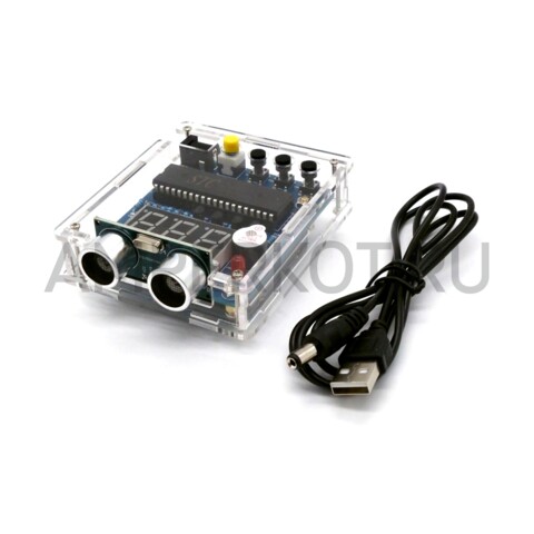 DIY набор для сборки ультразвукового дальномера (Парктроник) с корпусом, фото 2