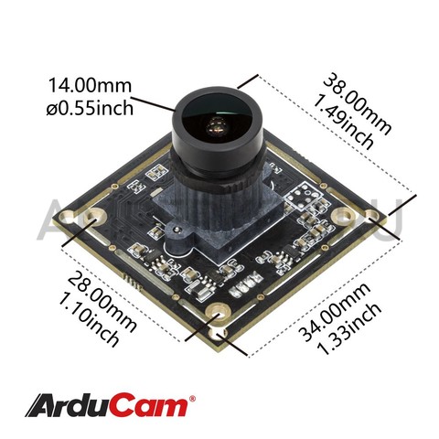 2МП камера Arducam USB UVC IMX291 0.001Lux Микрофон, фото 2