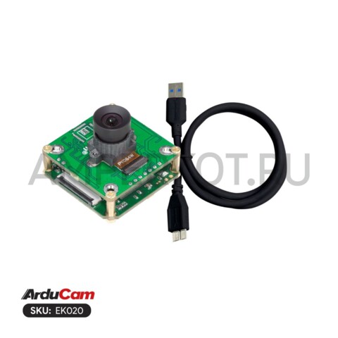 2МП камера Arducam OV2311 монохром глобальный затвор USB3.0 M12, фото 2