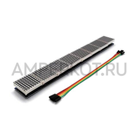 Модуль светодиодной матрицы 64х8 пикселя MAX7219, фото 1