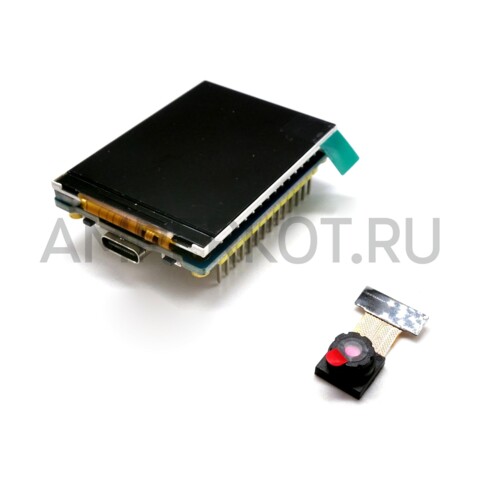 Отладочная плата Waveshare ESP32-S3-LCD-2 с 2” дисплеем и 5МП камерой OV5640, фото 1