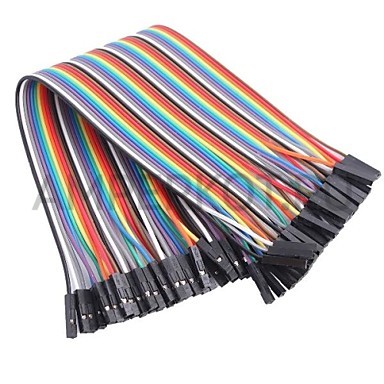 Соединительные провода Dupont (Мама-мама) 40шт разноцветные 20 см, фото 4