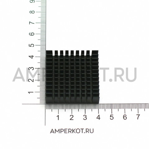 Черный радиатор 40*40*11mm, фото 2