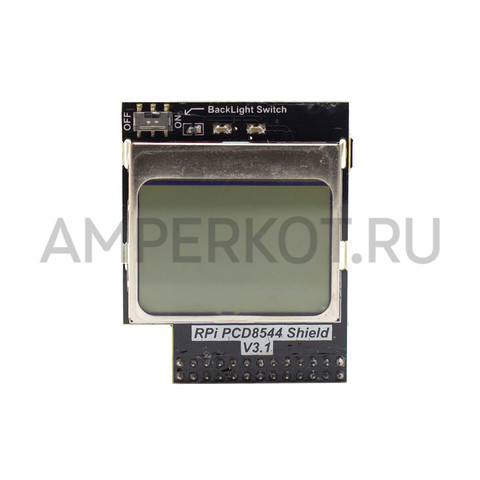 Mini-LCD дисплей Raspberry Pi PCD8544 Shield 3.1, фото 1