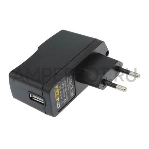 Адаптер питания 100-240V (5V, 2A) с кабелем USB - Micro USB (70 см), фото 2