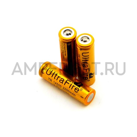 Аккумуляторная батарейка Ultrafire TR 14500 AA 3.7V 3200mAh, фото 2