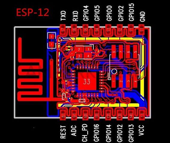 ESP8266 WiFi модуль ESP-12, фото 4