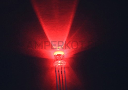 Прозрачный LED RGB светодиод 5mm с общим катодом (1 шт.), фото 5