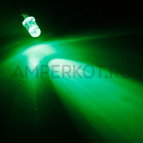 Прозрачный LED RGB светодиод 5mm с общим катодом (1 шт.), фото 3