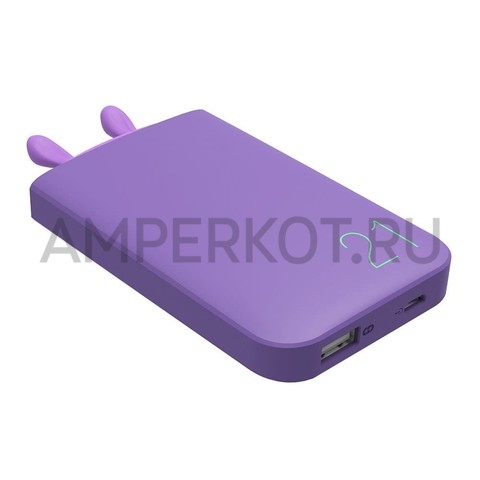 PowerBank ROMOSS Lovely ELF фиолетовый (6000 mAH), портативное зарядное устройство, фото 2