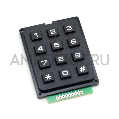 Клавиатура черная numpad на 12 кнопок, 3x4, фото 1