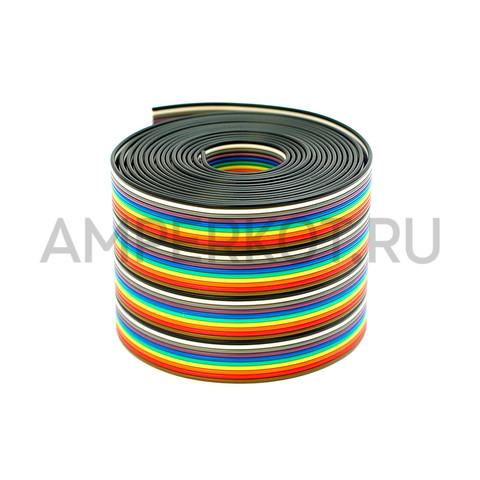 40 Pin плоский кабель разноцветный (1 метр) 1.17мм (на отрез), фото 1