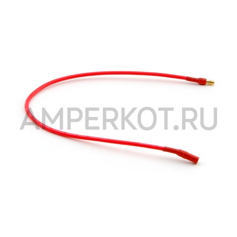 Удлинительный силиконовый провод, красный, 370-410мм, 18AWG (3.5мм  банан), фото 2