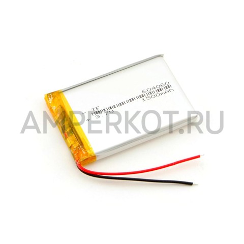 LiPo аккумулятор 3.7V 604060 1500MAh, фото 1