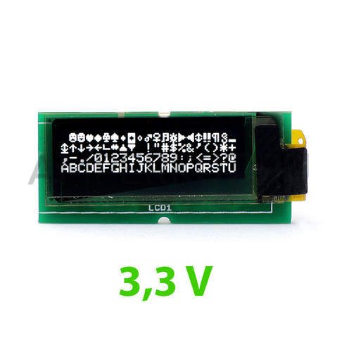 OLED дисплей 128x32 (0.91') Amperkot AMP128A3 (3.3V), фото 1