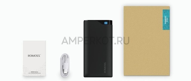 Romoss Neon 10400 mAh, портативное зарядное устройство PowerBank, фото 6