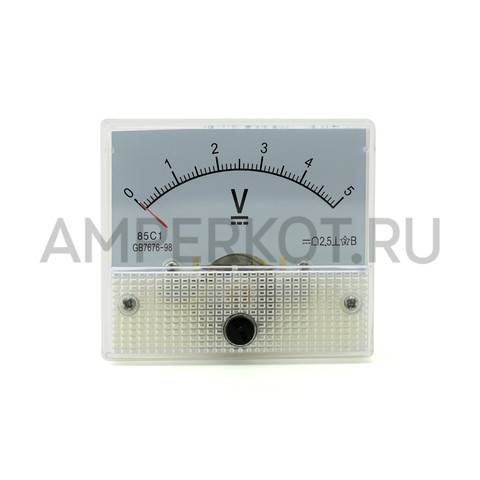 Аналоговый вольтметр 85C1 5V ( постоянное напряжение ), фото 1