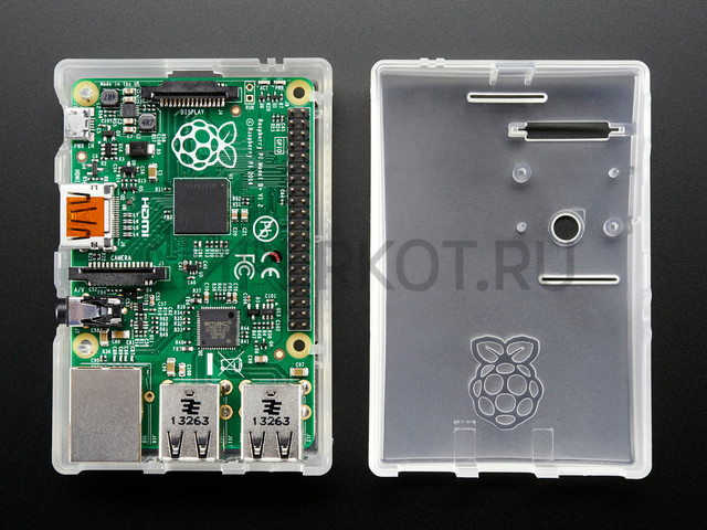 Прозрачный корпус Multicomp для Raspberry Pi (B+, 2, 3B, 3B+), фото 2