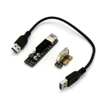 Адаптер-удлинитель PCI-E 1x на PCI-E 1x USB 3.0 30 см