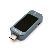 USB тестер WITRN C5 3.3-48V 6A PD3.1 АЦП 16 бит Серый