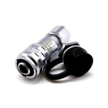 Водозащищенный разъем Weipu SF6B-2 IP67 2 контакта вилка + гнездо на панель 6 мм