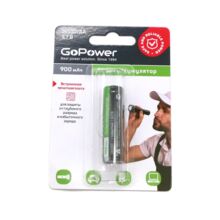 Аккумулятор Li-ion GoPower 14500 AA 3.7V 900mAh с защитой высокий контакт 1 шт