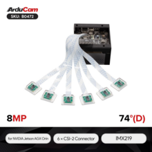 Набор из 6 камер Arducam для NVIDIA Jetson AGX Orin 8МП 74°
