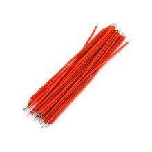 Луженые провода 24AWG красные 10 см (комплект 30шт)