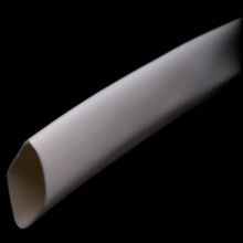 Термоусадочная трубка ⌀9.5 мм 3:1 с клеем 1 метр белая
