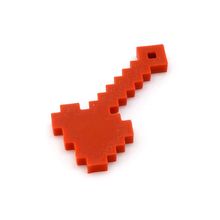 Топор из Minecraft, 3d модель брелок красный