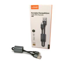Короткий USB LDNIO LC98 Type-A - Lightning  2.4A 25 см