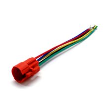 Гнездо для подключения кнопки 16 мм 12V, 5 проводов