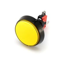 Кнопка без фиксации с подсветкой 60ММ желтая