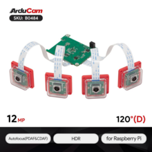 Модуль из 4-х камер Arducam 12MP*4 IMX708 для Raspberry Pi Автофокус