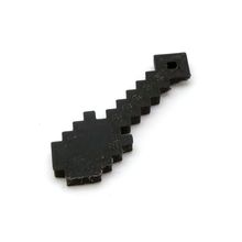 Лопата из Minecraft, 3d модель брелок черный