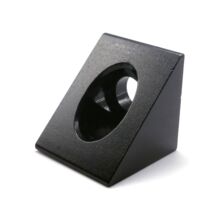 2-х сторонний соединитель Link CNC “Треугольник” для профиля 2020 (Черный)