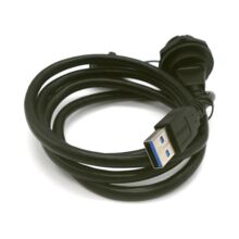 Водонепроницаемый разъем CNLINKO YU-USB3.0 (Type-A(f) ーType-A(m)) на проводе 1 метр IP67
