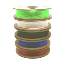 Набор пластиков для 3D-принтера TINMORRY TPU 1.75мм 1 кг Синий, Черный, Белый, Красный и Зеленый 5х200 гр