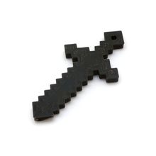 Меч из Minecraft, 3d модель брелок черный