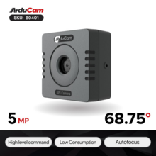Модуль камеры Arducam Mega 5MP SPI с автофокусом 3.3 мм 68.75°