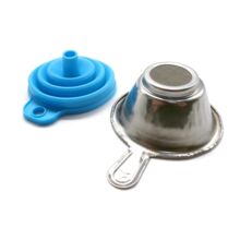 Складная силиконовая воронка с металлическим фильтром для фотополимера