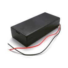 Бокс для двух аккумуляторов 18650 (последовательное подключение)