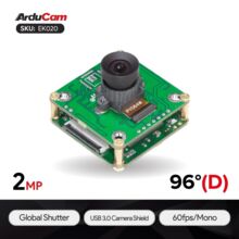 2МП камера Arducam OV2311 монохром глобальный затвор USB3.0 M12