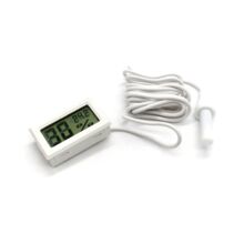 Миниатюрный цифровой термометр/гигрометр GY-12 с выносным датчиком -50 ー 110℃ 10-99% RH Белый