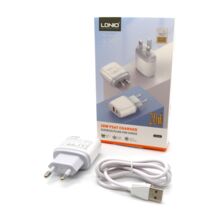 Зарядное устройство LDNIO A2424C 1*USB Type-A/1*Type-C QC3.0/PD3.0 20W подсветка кабель Type-C