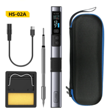FNIRSI HS-02 портативный интеллектуальный паяльник с дисплеем 9-20V PD/QC (BLUE)