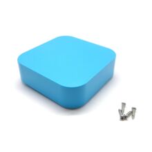 Корпус пластиковый AK-NW-86 для РЭА 98*98*32 мм Голубой