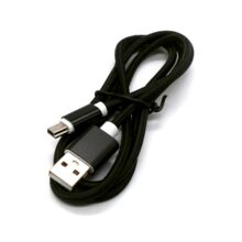 MiniUSB кабель для питания и передачи данных. 1 метр Черный