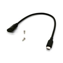 USB Type-C удлинитель-переходник «папа-мама» с креплением на панель или корпус USB3.1 Gen2 PD100W 30 см